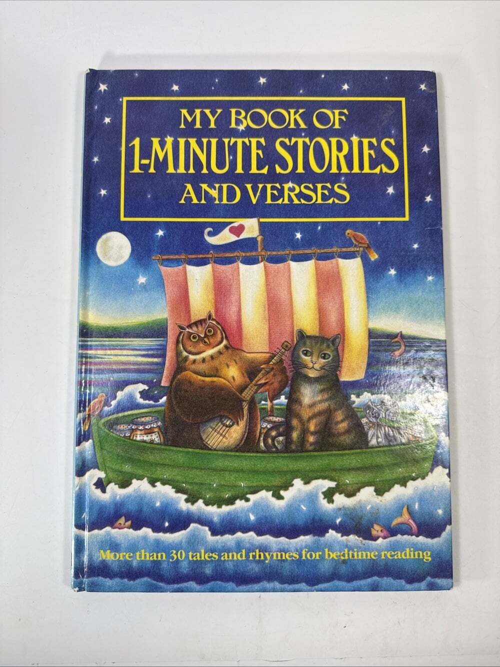 Vtg My Book Of 1 Minute Stories And Verses Hard Cover 1987